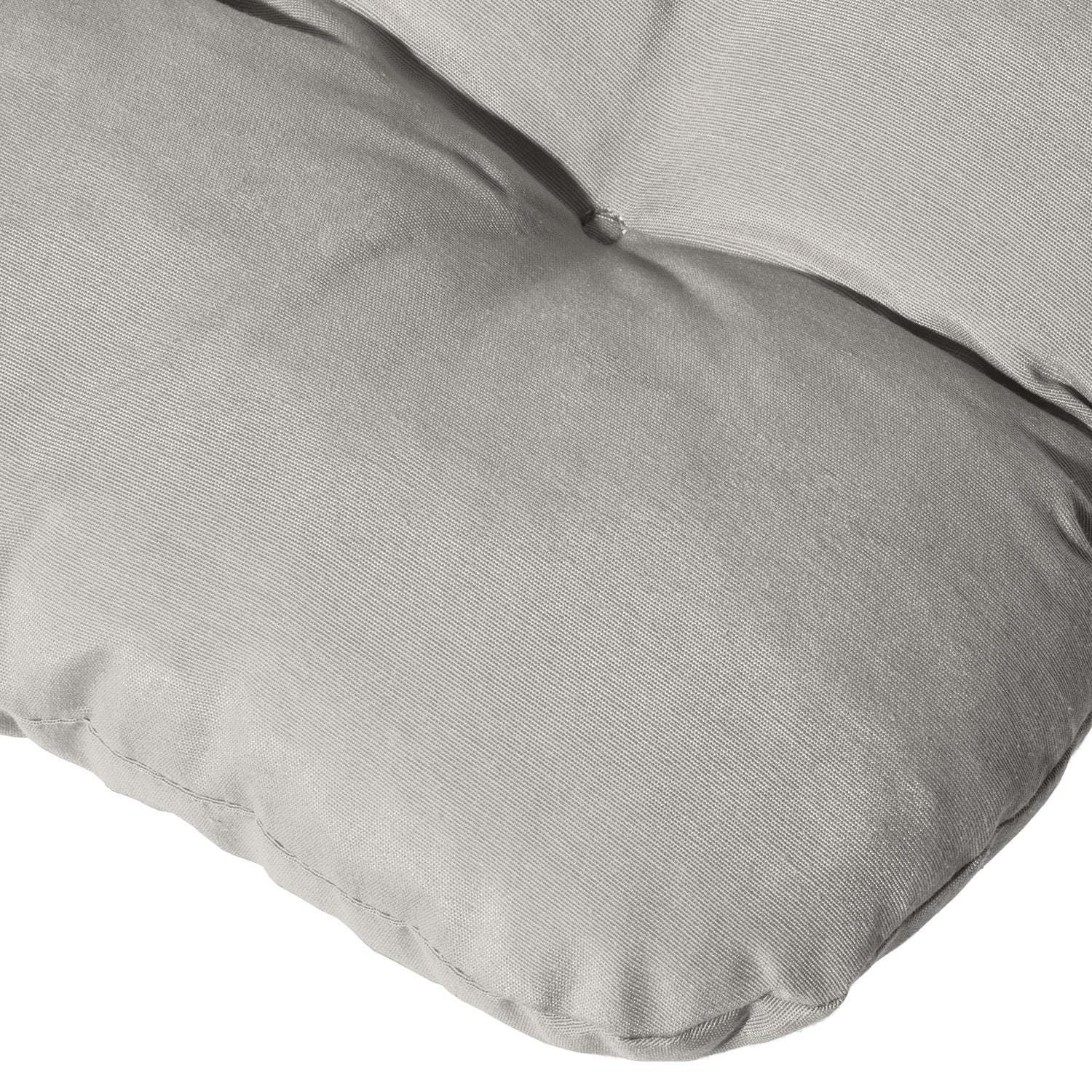 Beautissu Flair NL garden chair cushion in light gray, 100x50x8 cm.