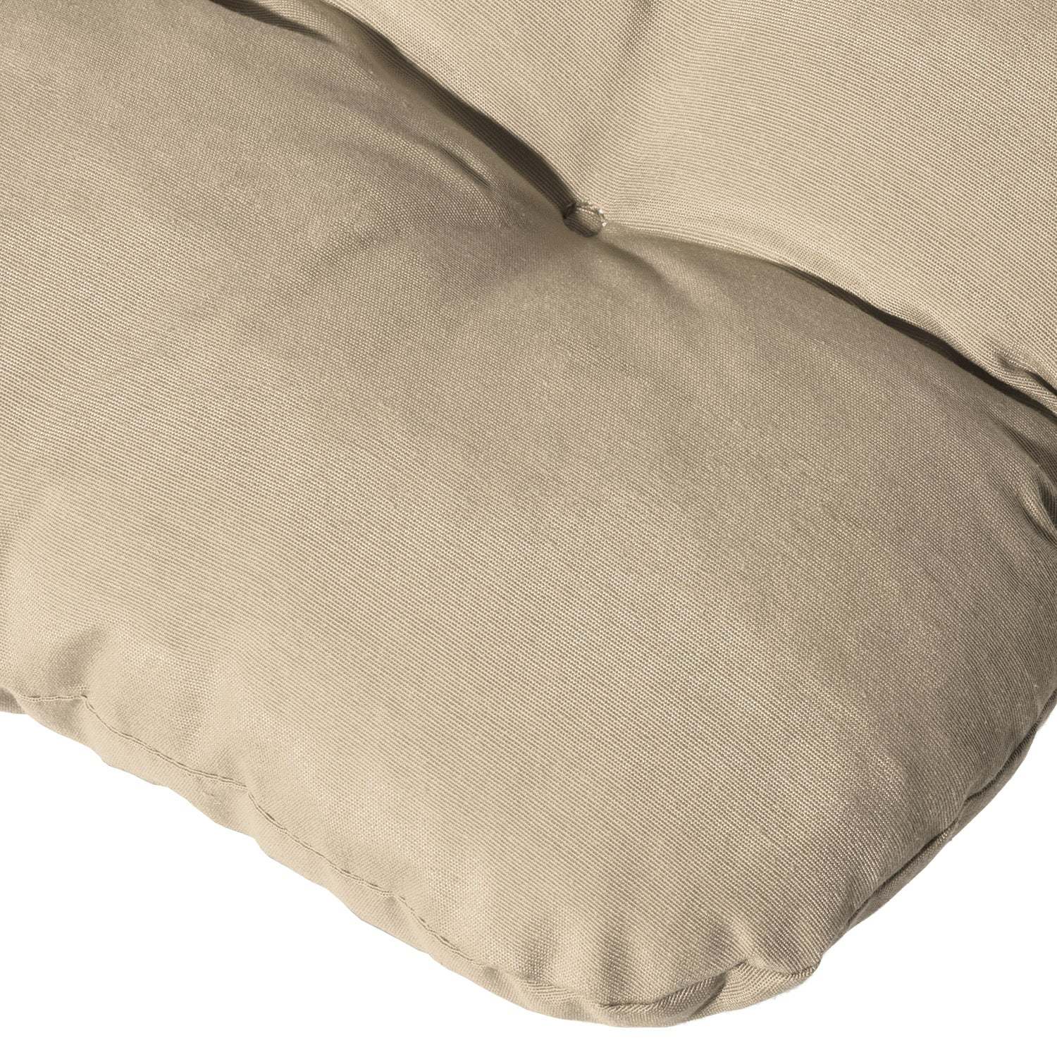 Beautissu Flair NL garden chair cushion in beige with soft filling and durable material.