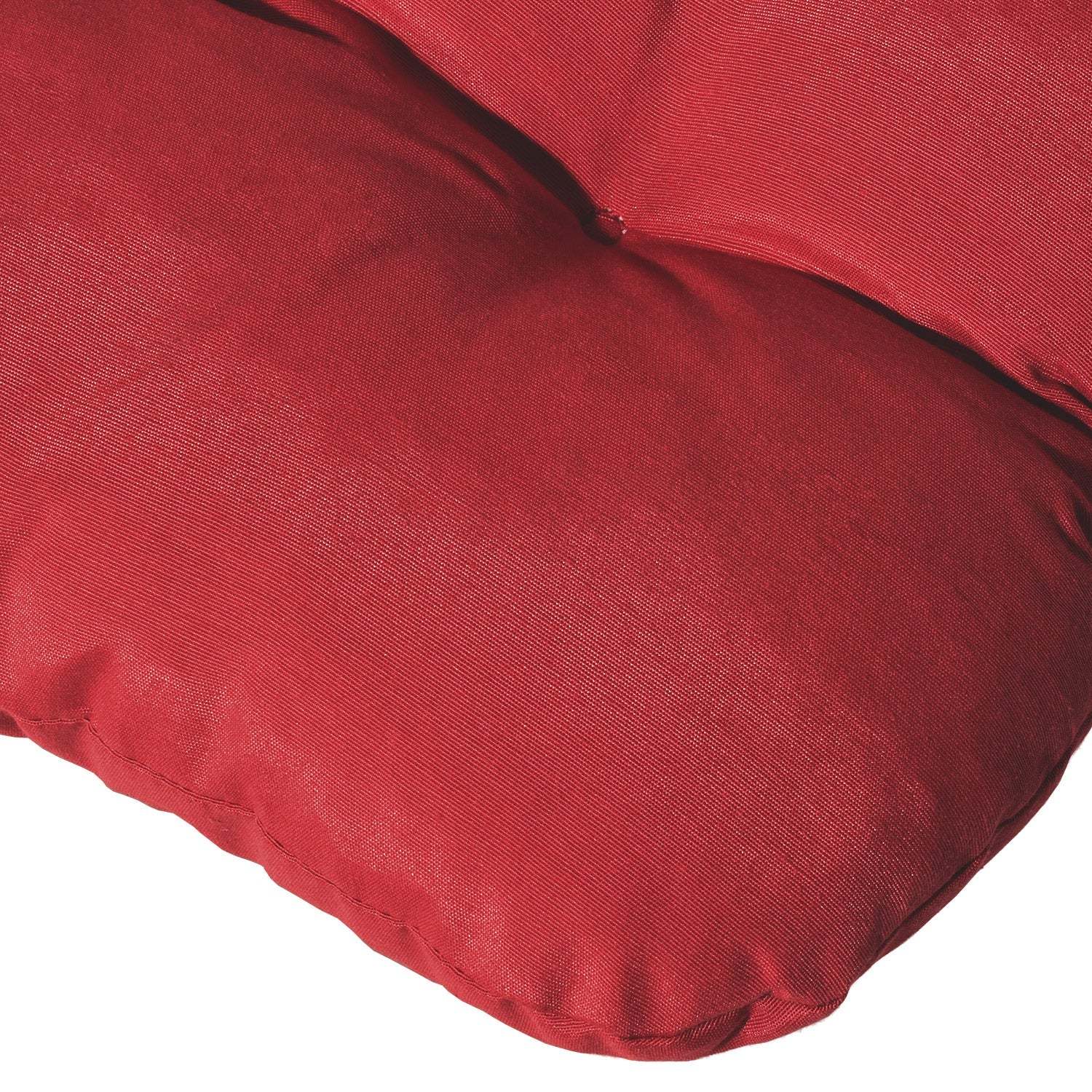 Red Beautissu Flair NL garden chair cushion, soft and durable 100x50x8 cm.