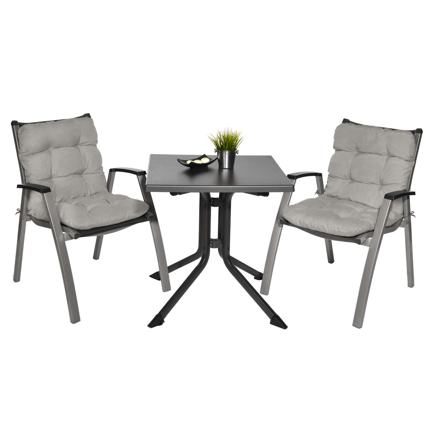 Beautissu Flair NL Niederlehner seat cushions on garden chairs, 100x50x8 cm, stylish and comfortable.