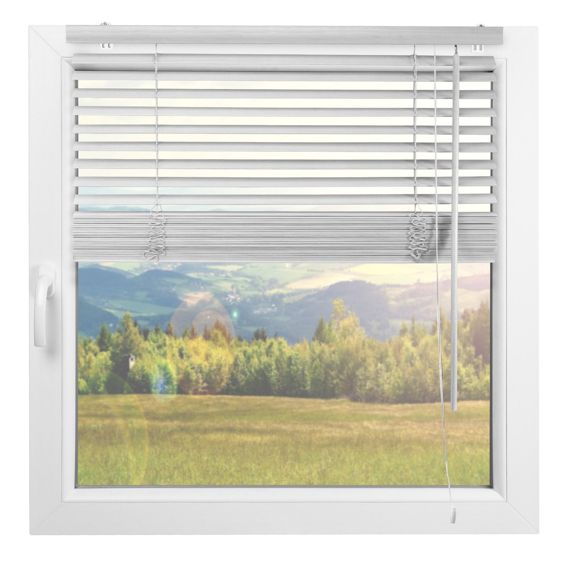 Sol Royal Holzjalousie JH3 on window, versatile design in various colors and sizes.