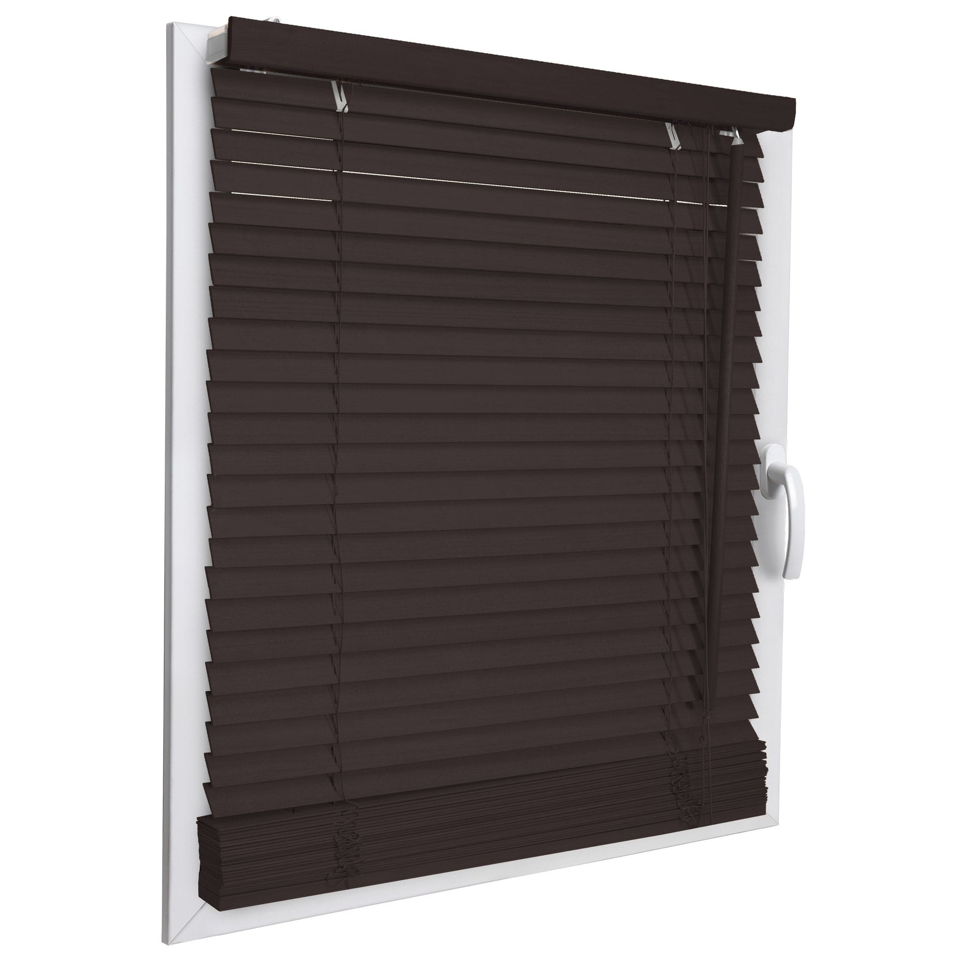 Sol Royal Holzjalousie JH3 in elegantem Design, verstellbare 25mm Holzlamellen, verschiedene Farben und Größen für Fenster.